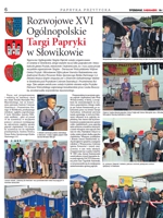 Artykuł o Ogólnopolskich Targach Papryki w Przytyku, Konkursie LGD 
